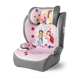Tataway Siège auto Disney Princess 100-150 cm Belle Raiponce Jasmine Ariel Cendrillon Fond rose pour sécurité filles