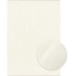 Songmics Tapis Décoratif - 160x230 cm - Antidérapant - Lavable - Blanc Crème