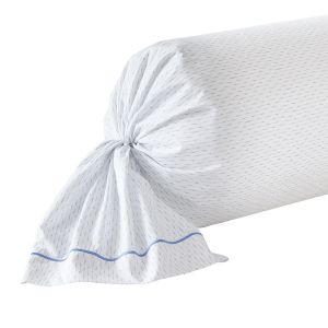 Anne de Solène Taie de traversin percale blanc 43x210 cm