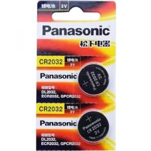 Panasonic Pile Bouton Lithium Pile CR2032 3V Neuf Sous Blister x2 Haute Qualité