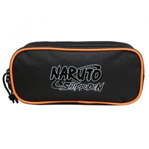 BAGTROTTER Trousse scolaire 2 compartiments Naruto Noir