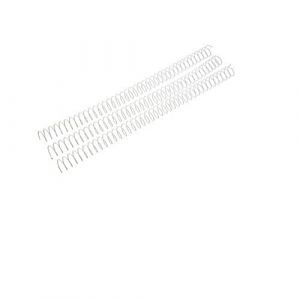Fellowes 53150 – Pack de 100 Peignes métalliques, 12 mm, couleur blanc