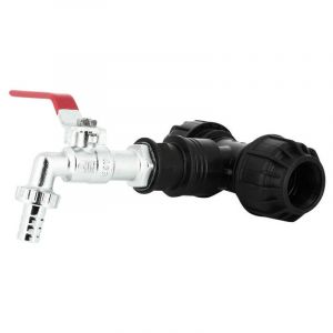 Kit couplage cuve - Raccord Té Ø32 mm + Robinet laiton chromé 15 mm