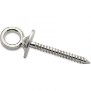 Chapuis Docks GMAR62 Piton &agrave; &OElig;il Vis &agrave; Bois Acier Inoxydable, Gris, &Oslash; 13mm/65 mm, Set de 2 Pi&egrave;ces