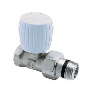 Orkli Robinet de radiateur droit 3/8'' nickelé 1116N
