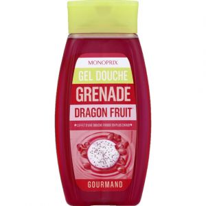 Monoprix Gel douche gourmand extraits de grenade & fruit du Dragon - Le flacon de 250ml