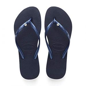 Image de Havaianas Slim Crystal Glamour SW, Tongs Femme, (Navy Blue 0555), 43/44 EU