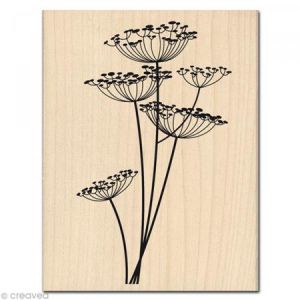 Florilèges Design Tampon Nature - Fleurs Légères ampon Scrapbooking Fleurs Légères, parfait pour agrémenter vos pages de scrap : - Matière : Bois -