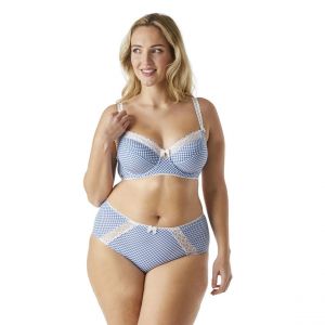 Brigitte Bardot Soutien-gorge armatures grand maintien Bleu