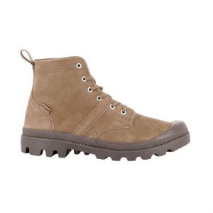 Palladium Bottines en cuir nubuck marron &agrave; semelle vulcanis&eacute;e
