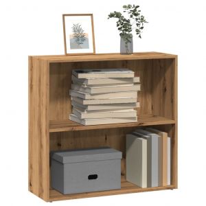 VidaXL Biblioth&egrave;que ch&ecirc;ne artisanal 80x30x77 cm bois d'ing&eacute;nierie, &eacute;tag&egrave;re, &eacute;tag&egrave;re &agrave; livres, support de livre, armoire de rangement