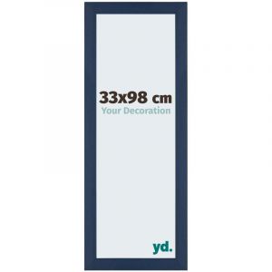 Yd. - Cadre photo 33x98 - Bleu Foncé Essuyé - mdf - Mura