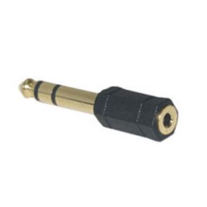 Adaptateur audio haute qualit&eacute; Jack 6.35 mm m&acirc;le / 3.5 mm femelle