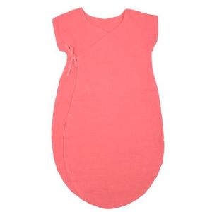 Image de Sevira Kids Gigoteuse d'&eacute;t&eacute; l&eacute;g&egrave;re en double gaze de coton uni Corail 6 - 18 mois