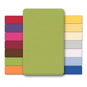 CelinaTex Lucina bébé Enfants Drap-Housse Berceau Lite Enfant Coton 3er-Set 60x120-70x140 cm Vert