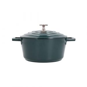 Master class Masterclass Cocotte Ronde 2.5L avec Couvercle en Fonte D'Aluminium, Vert