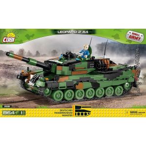 Cobi 2618 Petite arm&eacute;e &ndash; Jouets de Construction Leopard 2A4, Vert, Marron, Noir