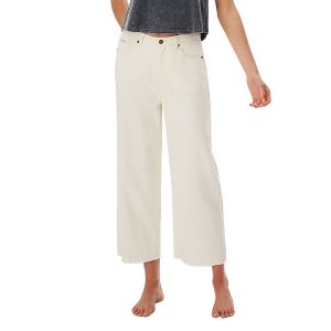 Image de Rip Curl Women's Sparrows Crop Wide Leg - Jean taille 26, beige