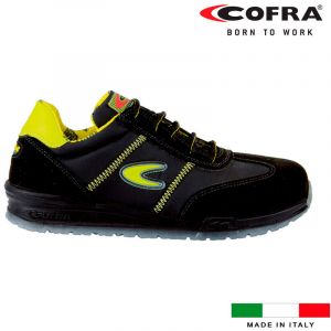 Cofra 78400-000.W38 Owens Chaussures de travail, Noir/Jaune, Taille 38