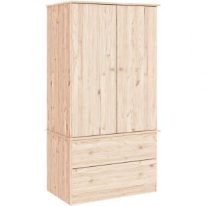 VidaXL Garde-Robe Alta 90x55x170 Cm Bois Massif De Pin
