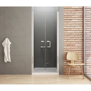 Porte de douche battante 70 cm chrome CORFOU CHROME
