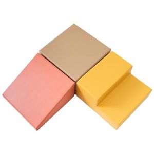 Mini coin d'escalade en mousse rose pastel