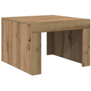 VidaXL Table basse chêne artisanal Bois d'ingénierie