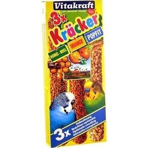 Vitakraft Kräcker Perruche x3 miel orange 95g