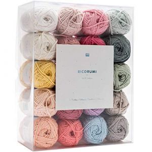 Rico Design Ricorumi Lot Baumwollgarne B&eacute;b&eacute; Pastel en 20 Couleurs, un 25g