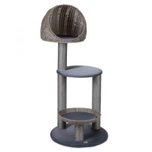 Karlie 522670 Rixy Arbre &agrave; Chat d'ext&eacute;rieur Gris 56x56x129.5 cm (1er Pack)