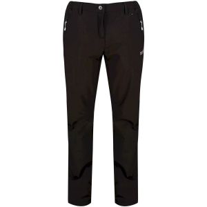 Regatta Softshell II - Pantalon de randonnée - Femme (Coupe courte) (36 FR) (Noir) - UTRG1029