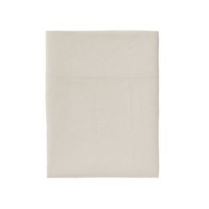 Alexandre Turpault Drap plat uni en lin lavé, Nouvelle Vague, Made in France Beige