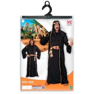 Déguisement C ikh Arabe Tunique Noire Homme Neuf