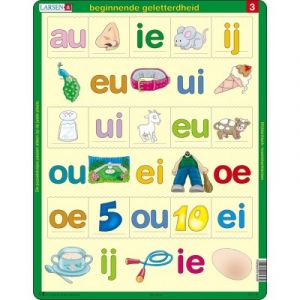 Larsen Puzzle Cadre - Beginnende geletterdheid 3 (en hollandais)