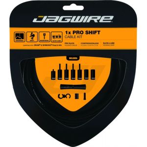 Jagwire 1X Pro Shift Set de câble de dérailleur, black Câbles & Gaines