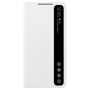 Samsung Etui S21 FE Clear View Cover blanc
