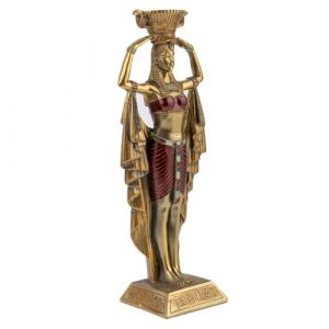 Lachineuse - Statue Cl&eacute;op&acirc;tre 22 cm - Statuette D&eacute;coration &Eacute;gyptienne - Reine d'&Eacute;gypte - Figurine Objet Egyptien - Buste Egyptien - Id&eacute;e Cadeau Originale D&eacute;co - D&eacute;coration Int&eacute;rieure D&eacute;esse Mythologie