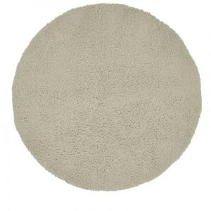 Tapis sherpa rond uni d 120 cm vert - nuage 3308