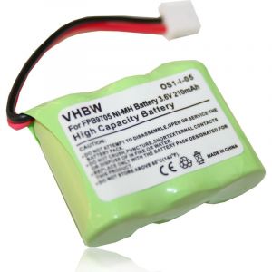 Vhbw Batterie compatible avec Dogtra 280NCP Receiver, 282NCP Receiver, 300M Receiver collier de dressage de chien (210mAh, 3,6V, NiMH)