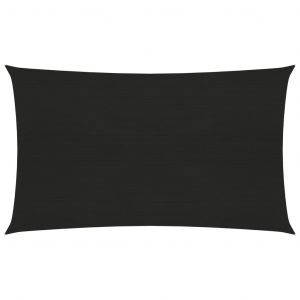 VidaXL Voile d'ombrage 160 g/m&sup2; Noir 4x7 m PEHD