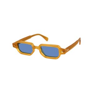 Xlab Unisex SAMAR Lunettes de soleil Acétate Jaune Bleu clair Carré Polarisé