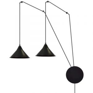Suspension Abramo, Noir, 400x400x60 Cm