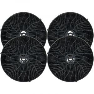 Image de Vhbw 4x Filtres &agrave; charbon actif compatible avec Ikea 803.453.95 HD OD01 90S HOOD IK, 902.446.64 HD FE00 80S HOOD IK, 803.489.35 hotte aspirante