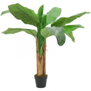 VidaXL Bananier artificiel 9 feuilles 120 cm vert