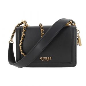 Guess Sac à main Abey convertible xbody flap Noir Taille : Unique