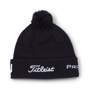 Titleist Pompon Tour Bonnet, Bleu Marine/Blanc, Taille Unique Mixte