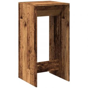 VidaXL Table de bar vieux bois 51x50x103,5 cm bois d'ingénierie