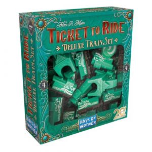 Days of Wonder S - Asmodee - Les Aventuriers du Rail : Deluxe Train Set Vert -Jeux de société - Jeux de Plateau - Accessoires de Jeux de Plateau