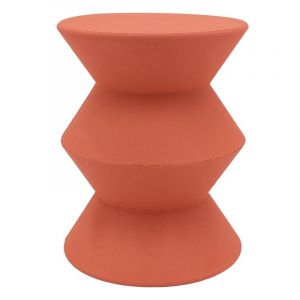 Aubry Gaspard Bout de canap&eacute; en m&eacute;tal ZigZag