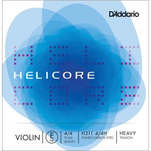 D'Addario Bowed Corde seule (Mi) pour violon Helicore, manche 4/4, tension Heavy